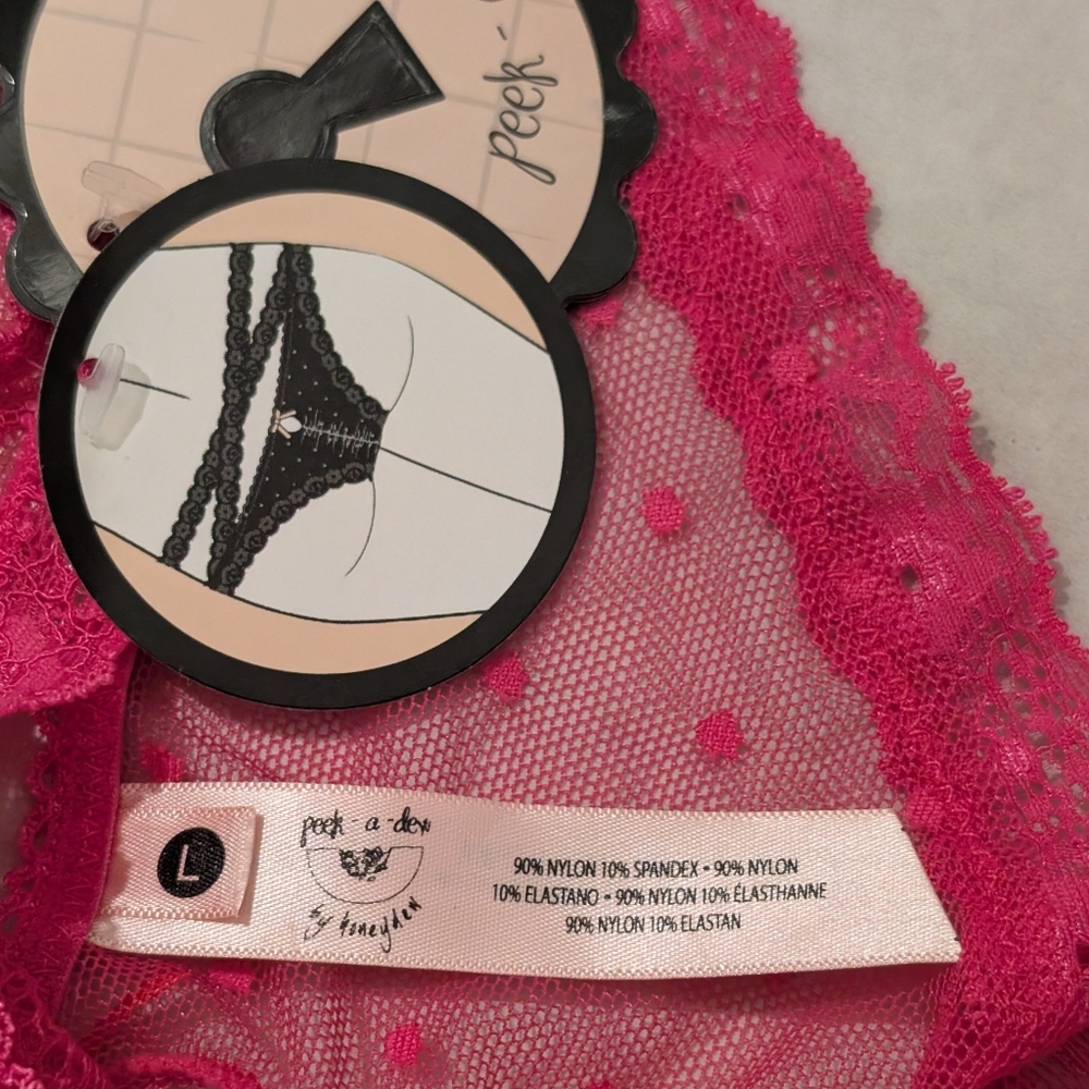 NWT Honeydew Intimates Peek-a-view Strappy Lace Keyhole Panty - Picture 5 of 6